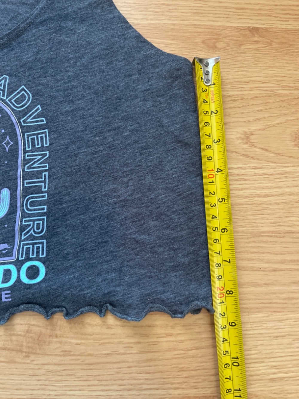 Next Level Apparel Colorado Gray Cropped Boho Tank Size Small - Picture 4 of 7